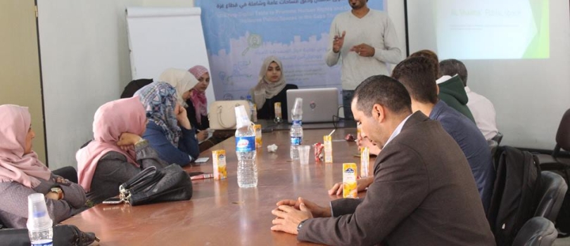 عقد الاجتماع الاول للجنة المتابعة والتقييم لحديقة الشيماء - بيت لاهيا 